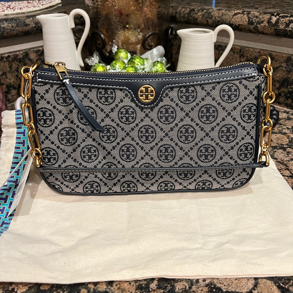 Tory Burch Navy Monogram